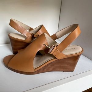 Cole Haan Philomena Grand Wedge Sandal Size 7.5 in "Pecan" New